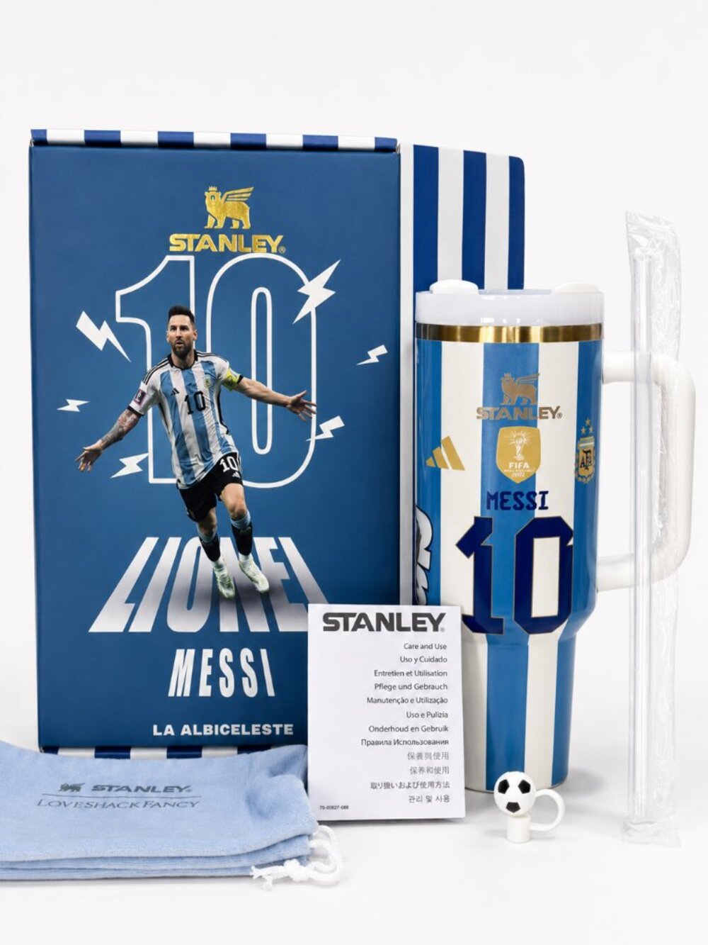 Messi#10 FIFA World Cup 2026 Limited Edition - New Stanley 40oz Tumbler